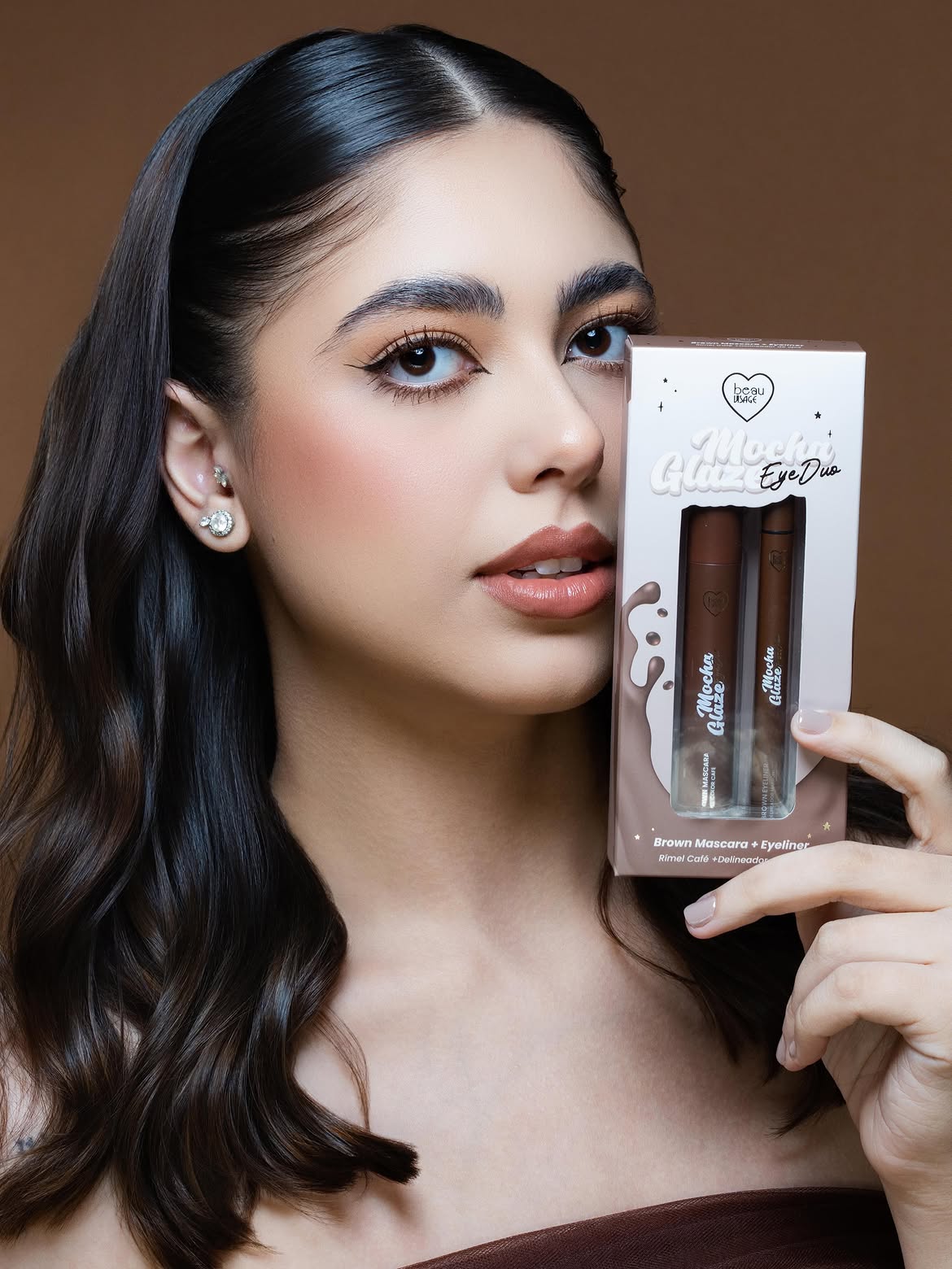 Kit de máscara de pestañas y delineador Mocha Glaze – Beau Visage - Imagen 3