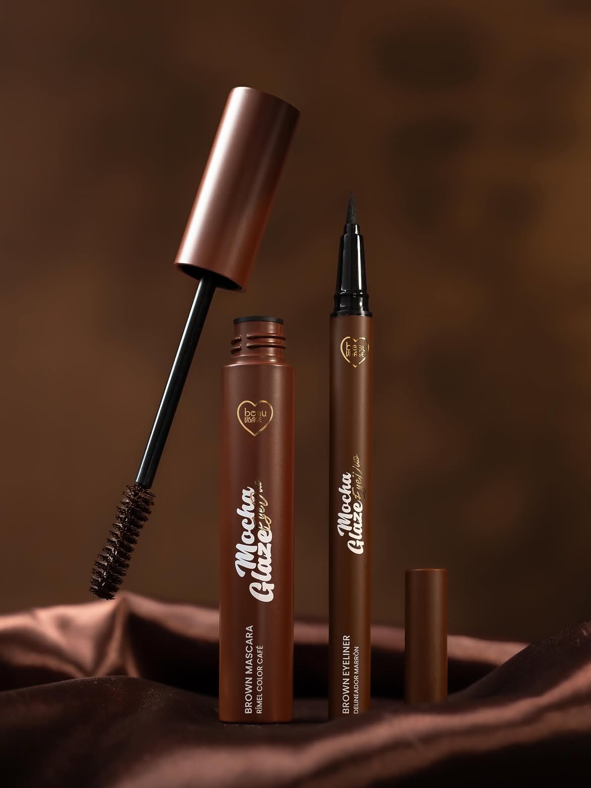 Kit de máscara de pestañas y delineador Mocha Glaze – Beau Visage